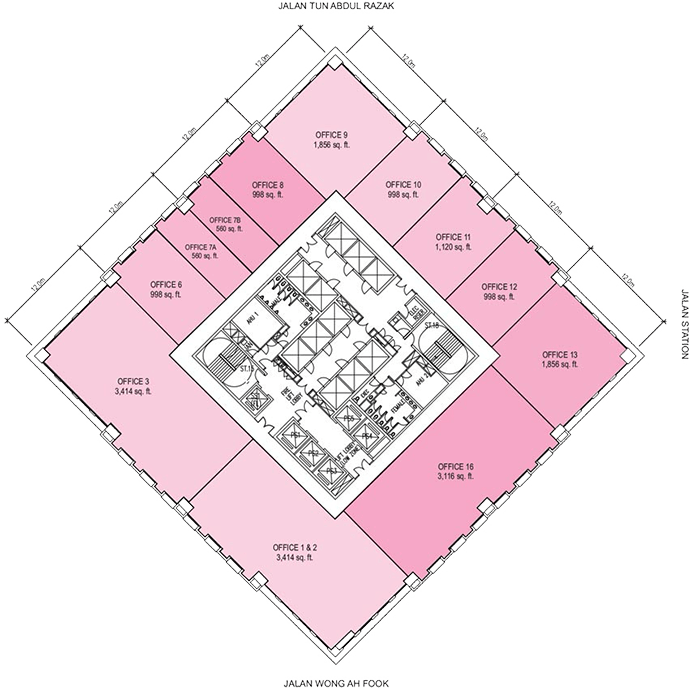 City Square Office Tower Floorplan
