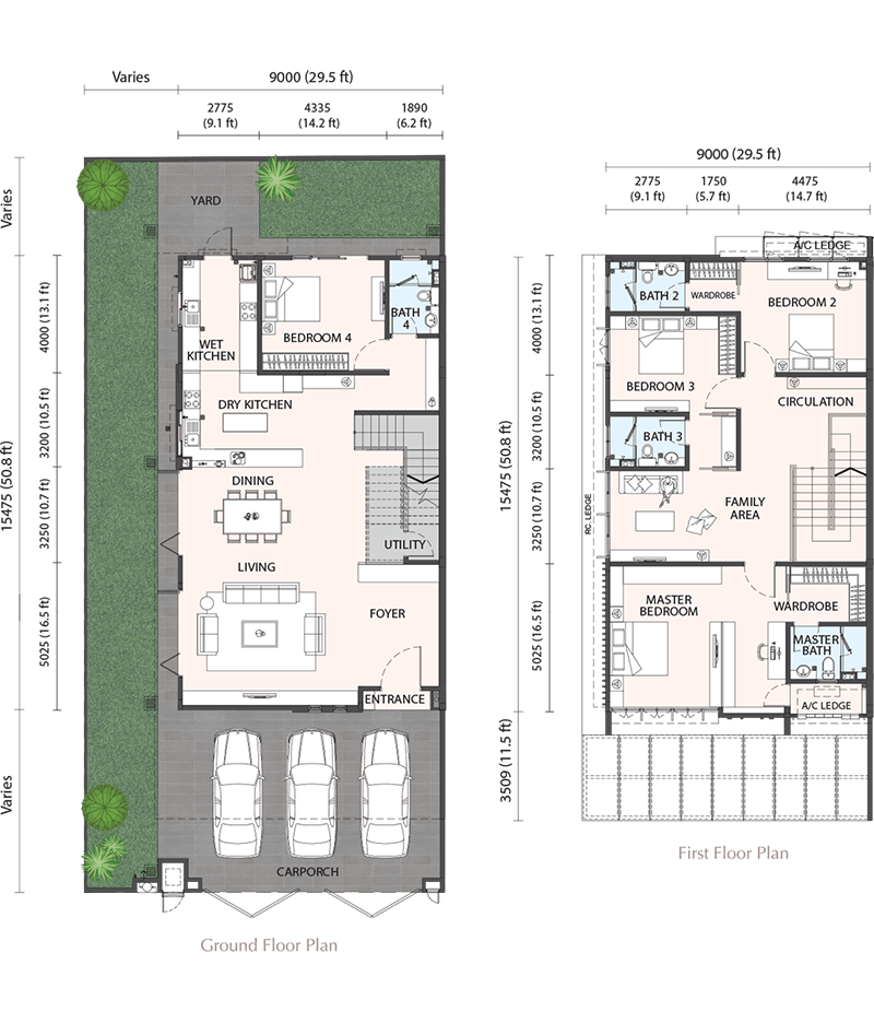 2 Storey Semi-Detached Homes
