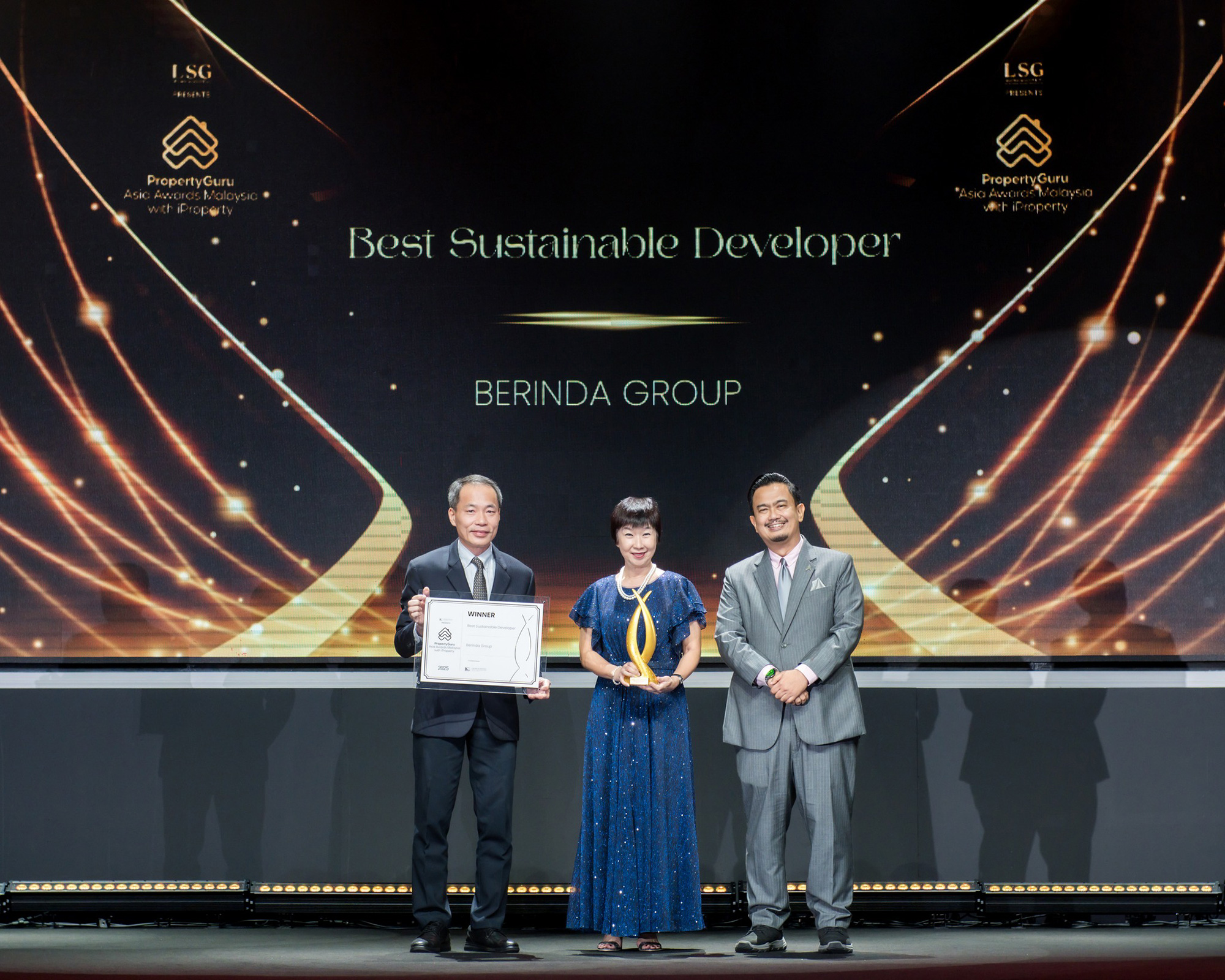 PropertyGuru Asia Awards Malaysia Best Sustainable Developer 2025 - Berinda Properties - Homes for Life